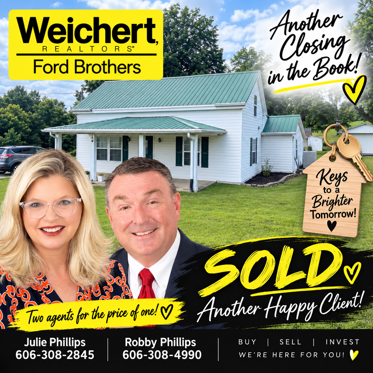 Another sold in the books with Julie and Robby Phillips